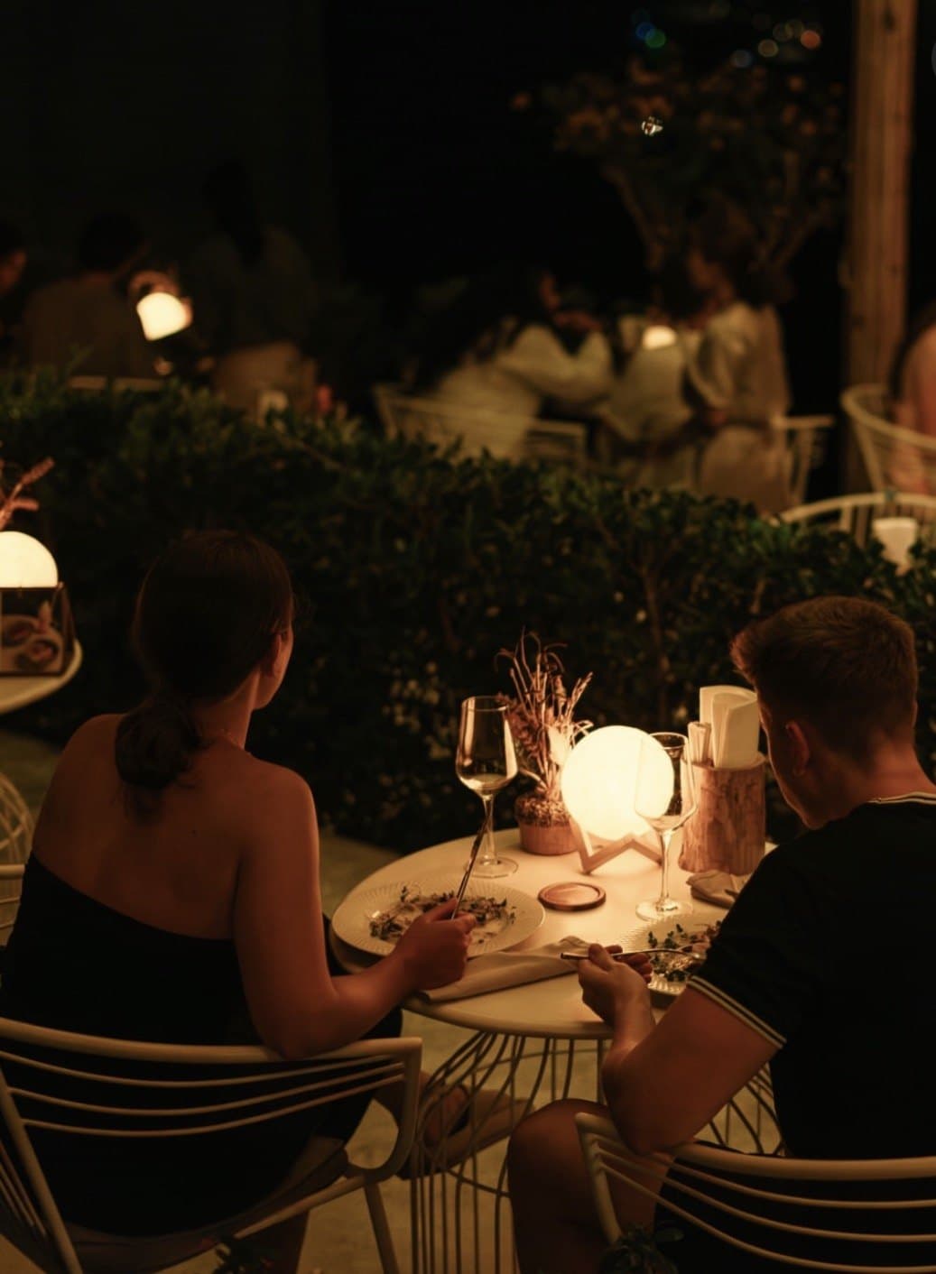 Evening dining at Cocoon